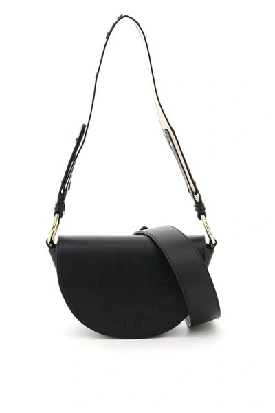 Stella Mccartney Stella Mini Bag With Perforated Logo In Black