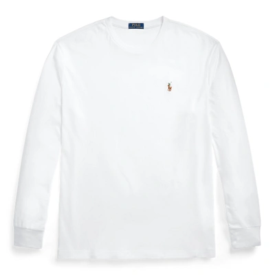 Ralph Lauren Classic Fit Soft Cotton Crewneck T-shirt In White