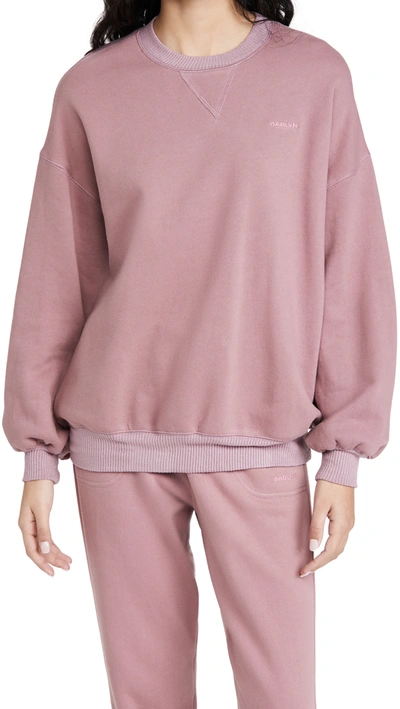Sablyn Frankie Oversized Cotton Sweatshirt In Rose