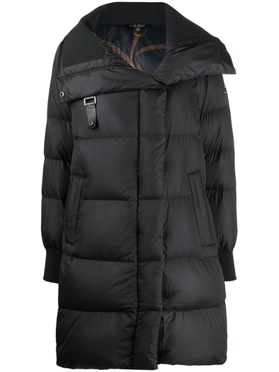 Ralph Lauren Padded High Neck Jacket In Black