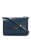 Marni Trunk Shoulder Bag In Blue