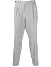 BRUNELLO CUCINELLI CROPPED STRAIGHT-LEG TAILORED TROUSERS