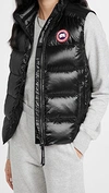 Canada Goose Cypress Quilted Recycled Ripstop Down Vest In Noir