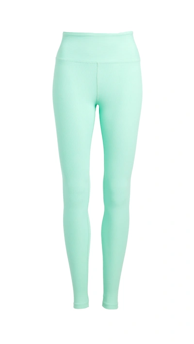 Year Of Ours Veronica Ribbed Legging In Mint