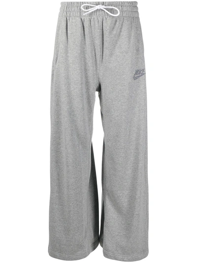 Nike Wide-leg Sweatpants In Grey