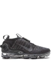 Nike Women's Air Vapormax 2020 Flyknit Running Sneakers From Finish Line In Black,dark Grey,black