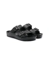 Birkenstock Black Sandals Arizona Eva Kids For Kids With Logo In Black