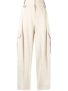 Givenchy Cargo-style Straight-leg Trousers In Neutral