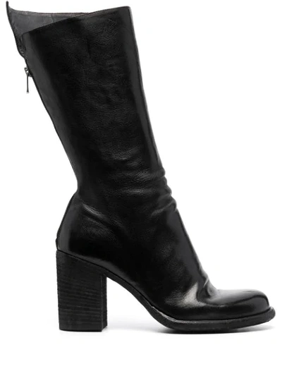 Officine Creative Vernon Leather Boots In Black