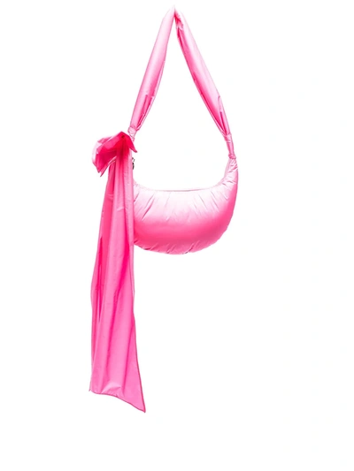 Redv Red(v) Maxi Bow Shoulder Bag In Pink