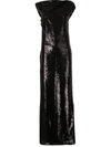 ATTICO SEQUIN EMBELLISHED GOWN