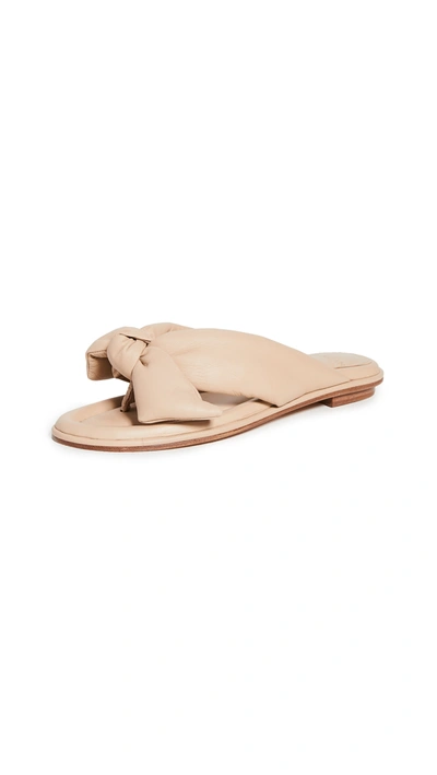 Alexandre Birman Soft Clarita Flat Sandals In Nude