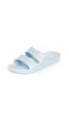 Freedom Moses Astral Metallic Two-strap Slides In Astral
