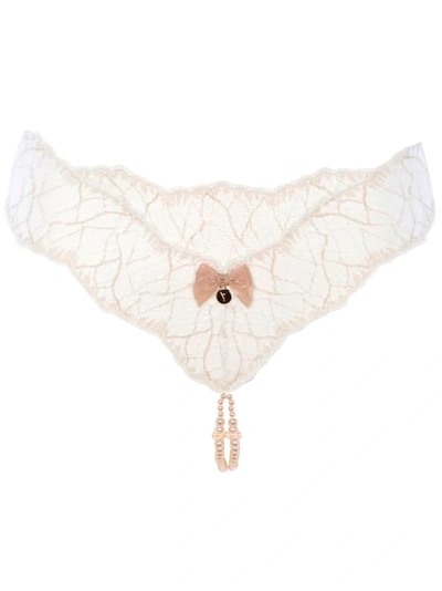 Bracli Sydney Double Strand Pearl Thong In Ivory