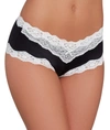 Maidenform Scalloped Lace Hipster Underwear 40823 In Black,ivory