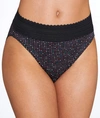 Warner's No Pinching No Problems Lace Hi-cut Brief Underwear 5109 In Black Sparkle