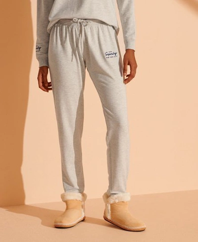 Superdry Lucy Lounge Joggers In Light Grey