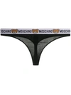 MOSCHINO TWO-PACK TEDDY BEAR LOGO THONGS