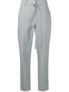 BRUNELLO CUCINELLI HIGH-WAISTED TAPERED TROUSERS