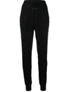 BRUNELLO CUCINELLI SEQUIN-EMBELLISHED CABLE-KNIT JOGGERS