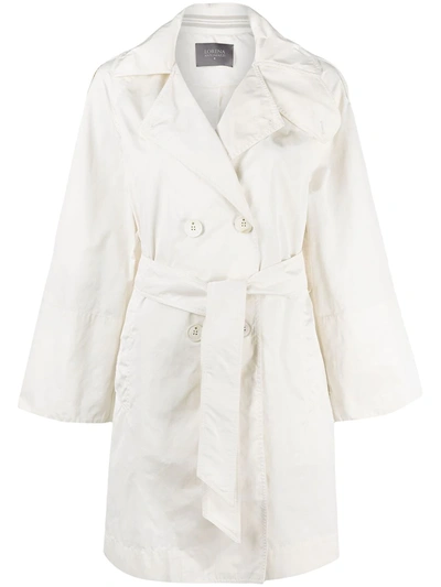 Lorena Antoniazzi Double-breasted Trench Coat In Neutrals