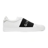 Givenchy Urban Street Logo-print Leather Slip-on Sneakers In 116-white/black