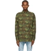 PALM ANGELS GREEN CAMO MILITARY OVER SHIRT