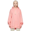 ACNE STUDIOS PINK OVERSIZED PATCH HOODIE