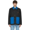 ACNE STUDIOS BLACK & BLUE TWILL WORKWEAR JACKET