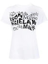 MAISON MARGIELA DISTORTED LOGO-PRINT T-SHIRT