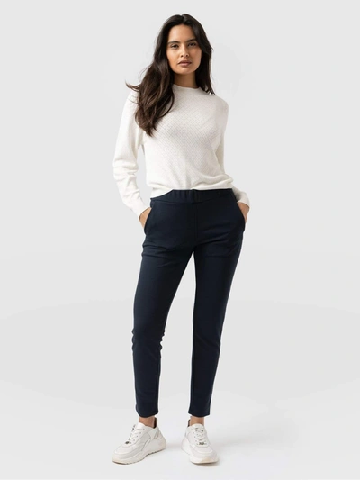 Saint And Sofia Finsbury Pant - Navy In Black