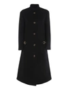 GUCCI WOOL MILITARY COAT IN BLACK