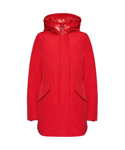 Woolrich Parka Arctic Nf Rosso In Marine Scarlet