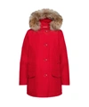 Woolrich Arctic Parka Detachable Fur In Sky Red