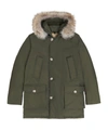 Woolrich Arctic Parka With Detachable Fur In Dark Green