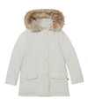 Woolrich Arctic Parka Detachable Fur In White Stone