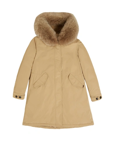 Woolrich Keystone Parka In Gold Khaki