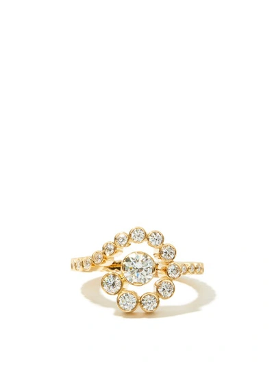 Sophie Bille Brahe Women's Wild Beauty 18k Yellow Gold & Diamond Escargot De Diamant Ring