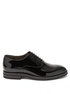 Brunello Cucinelli Men's Patent Leather Tuxedo Shoes In Black
