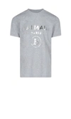 BALMAIN BALMAIN MEN'S GREY COTTON T-SHIRT,VH1EF000B0669UB S