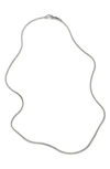 John Hardy Sterling Silver Classic Curb Thin Chain Necklace, 24 In Silver