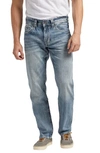 SILVER JEANS CO. EDDIE RELAXED FIT STRAIGHT LEG JEANS,M42995SMC230