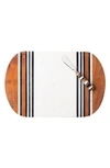Juliska Stonewood Stripe Serving Board Set In Natural Stripe
