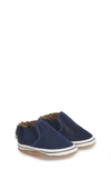 Robeezr Liam Slip-on Crib Sneaker In Navy