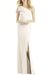 AFTER SIX BOW ONE-SHOULDER TRUMPET GOWN,6769