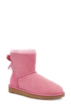 Ugg Women's Mini Bailey Bow Ii Boots In Wild Berry Suede