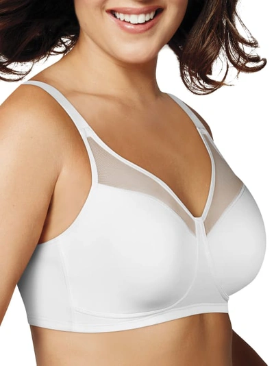 Playtex Women's 18 Hour Smoothing Minimizer Bra Us4697 In White