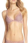 Natori Feathers Underwire Contour Bra In Woodrose/ Cameo Rose