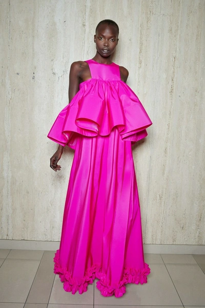 Greta Constantine Sherbourne Ruffled Gown