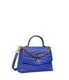 Tory Burch Kira Chevron Top-handle Satchel In Nautical Blue